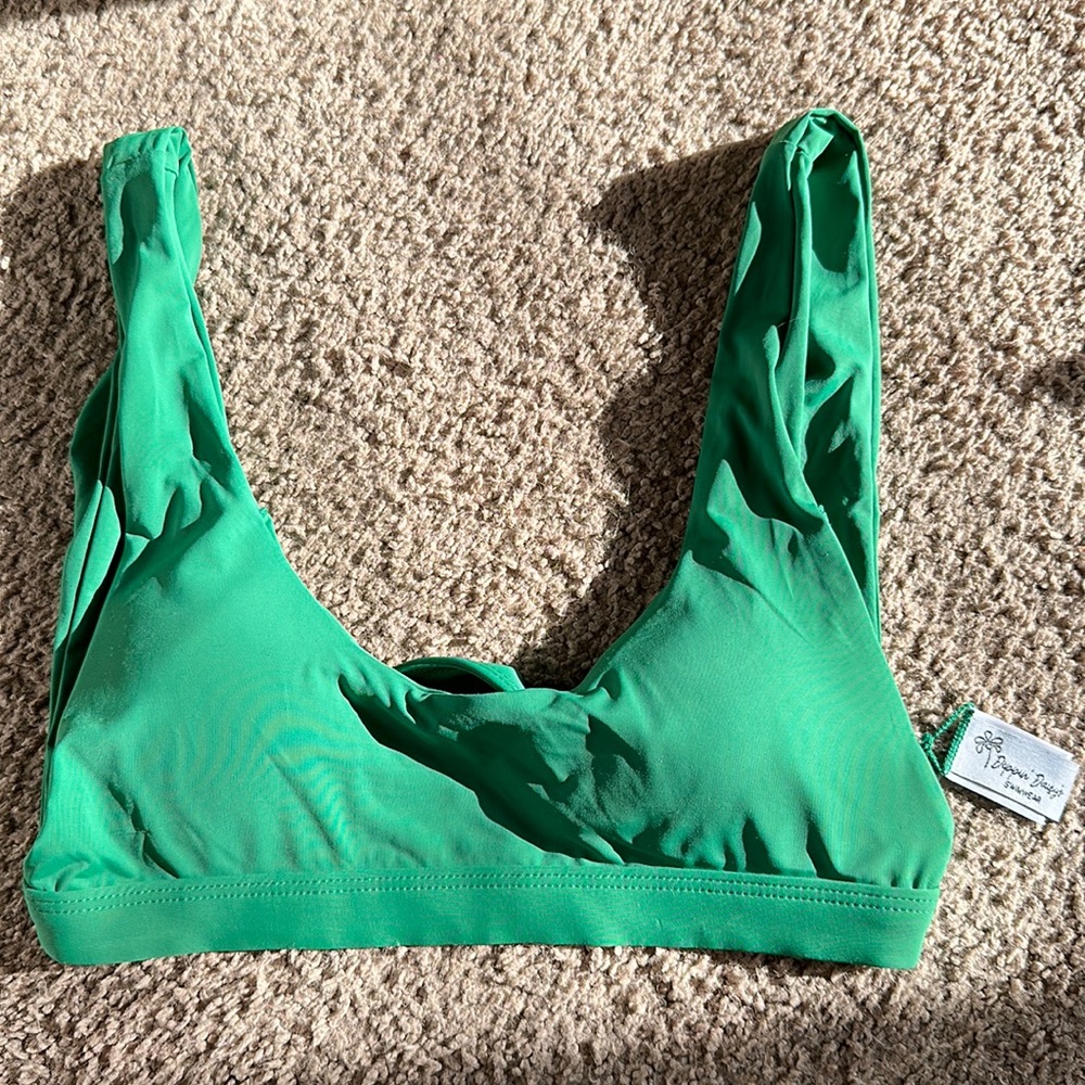 Dippin Daisy’s green bikini top